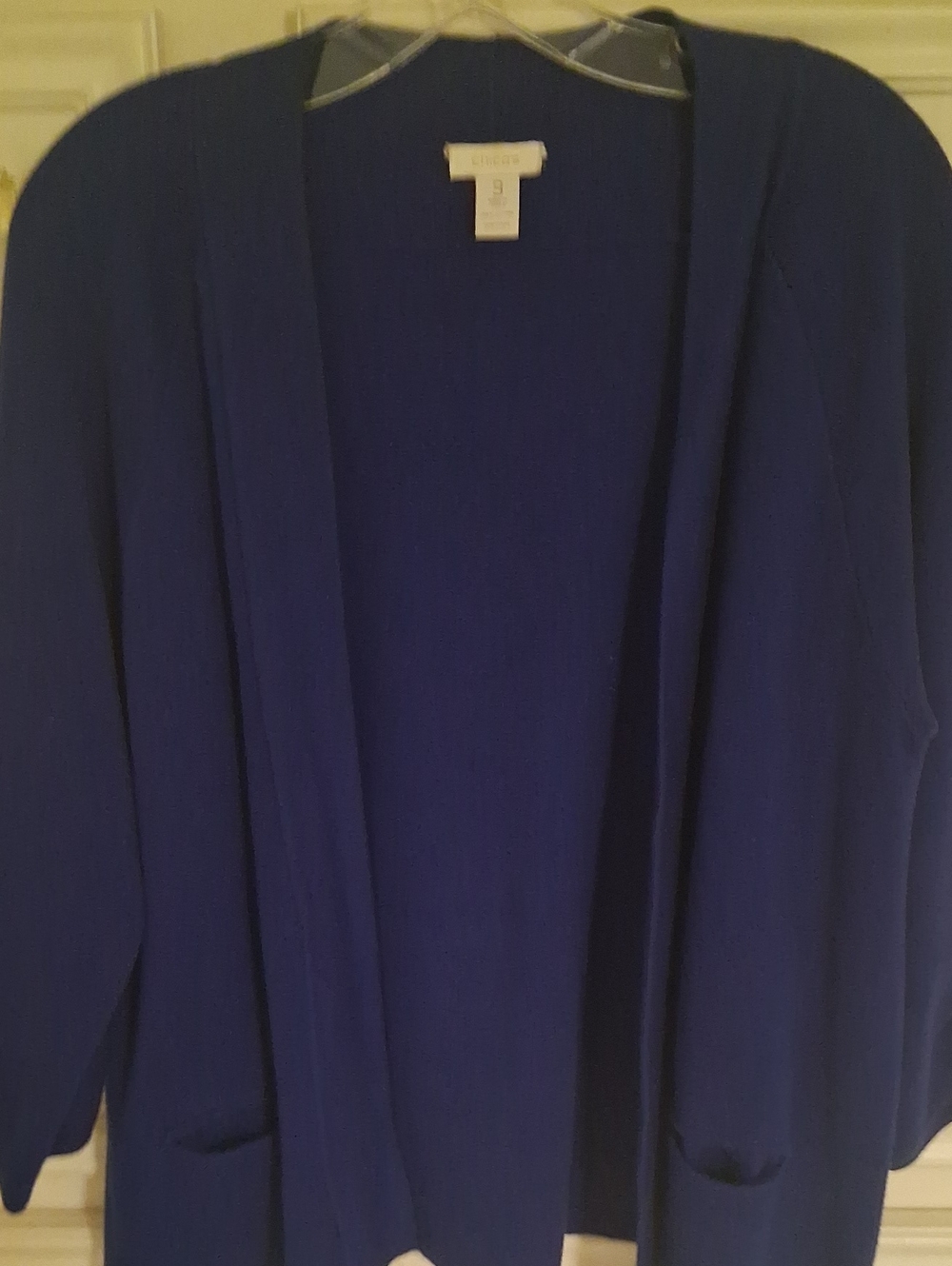 Chicos Open-Front Cardigan - Royal Blue